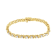 10K Yellow Gold Over Sterling Silver 1.0ctw Diamond Link Bracelet