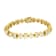 14K Yellow Gold 7.50ctw Princess and Baguette Diamond Modern Link Bracelet