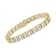 14K Yellow Gold 5.50ctw Round and Baguette-Cut Diamond Bracelet