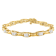 14K Yellow Gold 1.0ctw Princess Cut Diamond Chain Link Bracelet