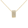 14K Yellow Gold 2 1/3ctw Princess Cut Diamond Block Pendant With Chain
(H-I, SI1-SI2)