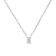 14K White Gold 1/3ctw Emerald Shape Solitaire Diamond 18" Necklace
(G-H Color, VS2-SI1 Clarity)