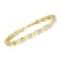 10K Yellow Gold Over Sterling Silver 1.0ctw Diamond Cluster X Link
Tennis Link Bracelet