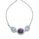 Sterling Silver Amethyst and Blue Topaz with Diamond Accent Lariat
4”-10” Adjustable Bolo Bracelet