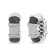 18K White Gold Over Sterling Silver Clear Graphite Grey Enamel 5/8ctw
Diamond Huggies
