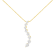 3.00ctw Baguette and Round Brilliant Cut Diamond 14K Yellow Gold Pendant
with Chain