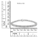 Sterling Silver 1.0 Cttw Diamond Square Frame Tennis Bracelet