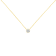 10K Yellow Gold 3/10ct Round Diamond Modern Bezel-Set Solitaire Necklace
(H-I Color, SI2-I1 Clarity)