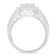 10K White Gold Diamond Cluster Ring (1 Cttw, H-I Color, I1-I2 Clarity) -
Size 7