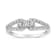 10K White Gold 1/2ctw Round Diamond Three Stone Split Shank Ring (H-I
Color, SI1-SI2 Clarity)