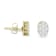 18K Yellow Gold 1.0ctw Flower Diamond Stud Earrings
