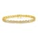 2.00ctw Round Diamond Cluster "X" 10K Yellow Gold Over
Sterling Silver Tennis Bracelet