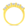14K Yellow Gold Over Sterling Silver 1 1/2ctw Round Diamond Band Ring
(K-L Color, SI2-I1 Clarity)