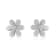 Matte Finished Sterling Silver Diamond Accent Flower Stud Earring (I-J
Color, I1-I2 Clarity)