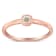 14K Rose Gold Over Sterling Silver 1/20 Carat Diamond Promise Ring (J-K
Color, I1-I2 Clarity)