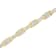 14K Yellow Gold 10.75ctw Princess and Baguette-Cut Diamond Box-Link Bracelet