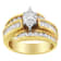 14K Yellow Gold Diamond Cocktail Ring (1 1/3ctw, H-I Color, SI1-SI2 Clarity)