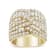 3.00ctw Diamond Eight-Row Bypass 10K Yellow Gold Ring