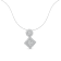 14K White Gold 1.0ctw Diamond Pendant w\chain(H-I, I1-I2)