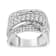 Sterling Silver 2.0ctw Round Diamond  Bypass Band Ring (I-J Color, I2-I3 Clarity)