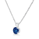 14K White Gold 1/4ctw Lab Grown Blue Diamond Solitaire Pendant
w\chain(Blue Color, VVS2-VS1 Clarity)