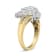 1.00ctw Round and Baguette Diamond Ballerina 14K Yellow and White Gold Ring