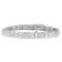10K White Gold 2.0ctw Round and Baguette Cut Diamond Bracelet