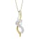 10K Two-tone Gold Espira 1/5ctw Diamond Intertwined Swirl Pendant
w\chain(J-K, I1-I2)