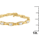 14K Yellow Gold 1.0ctw Princess Cut Diamond Chain Link Bracelet