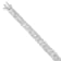 10K White Gold 2.0ctw Round and Baguette Cut Diamond Bracelet