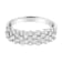 .925 Sterling Silver 1 cttw Lab-Grown Diamond Cluster Band Ring (F-G
Color, VS2-SI1 Clarity)