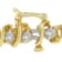 14K Yellow Gold 3.0ctw Round Cut Diamond Spiral Link Bracelet