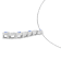 14K White Gold Round Treated Blue Diamond Pendant Necklace (1ctw, H-I
Color, I1-I2 Clarity)