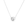 Sterling Silver 1/2 Cttw Diamond Bezel 18" Pendant Necklace (I-J
Color, I2-I3 Clarity)