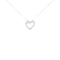 Sterling Silver 1/4ctw Diamond Woven Double Heart 18" Pendant
w\chain(I-J Color, I2-I3 Clarity)