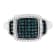 Black Rhodium Over Sterling Silver 1/2ctw Diamond Ring (Fancy Blue &
H-I Color, I2-I3 Clarity)