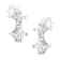 14K White Gold 3/4ctw Double Diamond Princess-Cut Stud Earrings