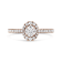 18K Rose Gold 1/2 Cttw Composite Marquise Composite Diamond Oval Halo
Engagement Ring
