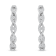 10K White Gold Diamond Hoop Earrings 1 1/2ctw