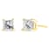 1.0ctw Princess-Cut Square Near Colorless Diamond Classic Solitaire 14K
Yellow Gold Stud Earrings