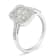 Sterling Silver 1.0ctw Diamond Emerald-Shaped Cluster with Halo Ring
(I-J Color, I3 Clarity)