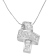 14K White Gold 2ctw Princess and Baguette Cut Diamond Ribbon Pendant
w\chain(H-I, SI-SI2)