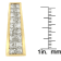 14K Yellow Gold 1 1/2ctw Princess Cut Diamond Greek Column Pendant With
Chain(G-H, VS1-VS2)