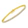 14K Yellow Gold Over Sterling Silver 3.0ctw Diamond Link Bracelet