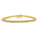 14K Yellow Gold Over Sterling Silver 8.0ctw Diamond Classic Link Tennis Bracelet