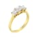 10K Yellow Gold Princess-Cut Diamond Three Stone Band Ring (1.0ctw, J-K
Color, I1-I2 Clarity)