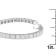 14K White Gold 2.86ctw Princess Cut Diamond Cube Bracelet