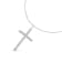 1/4ctw Diamond Cross Unisex Sterling Silver Pendant Necklace with
18" Chain
