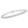 Rhodium Over Sterling Silver 1/4 Cttw Diamond Tennis Bracelet