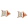 10K Two-Tone Gold Princess-Cut Diamond Stud Earrings 1/2ctw